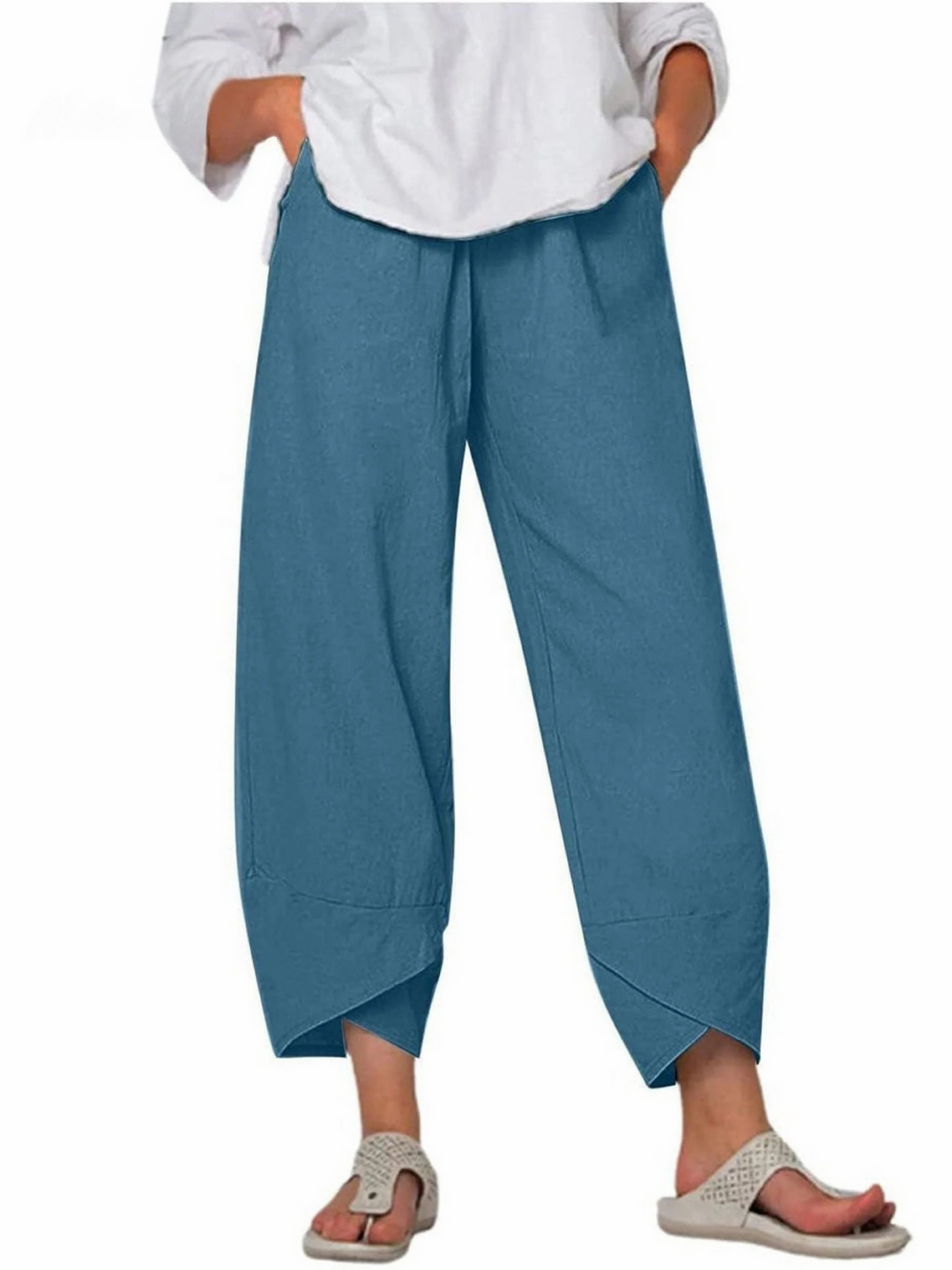 Women's Solid Color Loose Elegant Casual Simple Pants