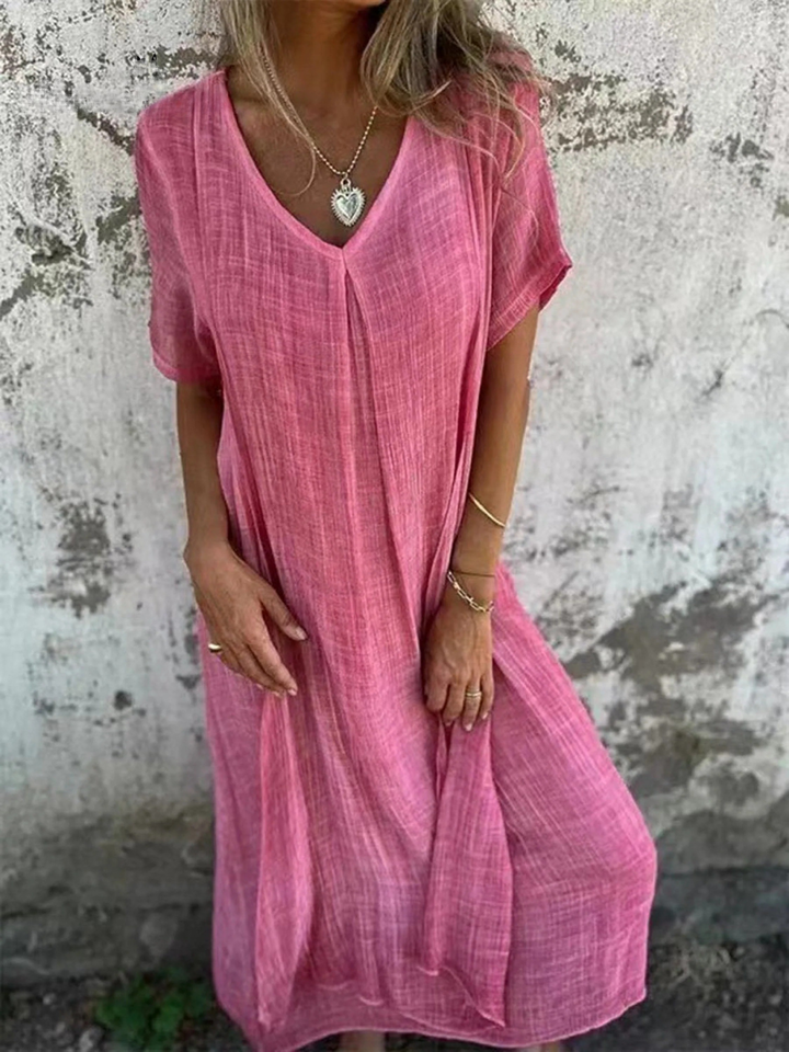 Stylish  V-neck Dress