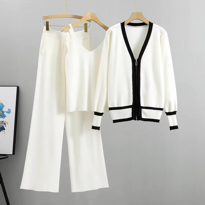 Nadia  - Chic Knitted Three Piece Ensemble