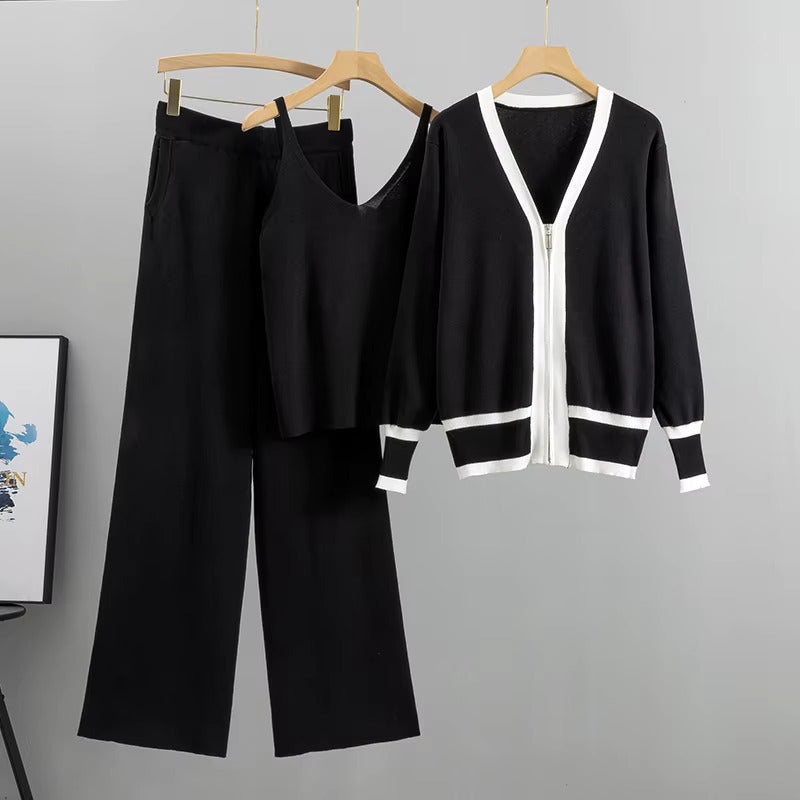 Nadia  - Chic Knitted Three Piece Ensemble