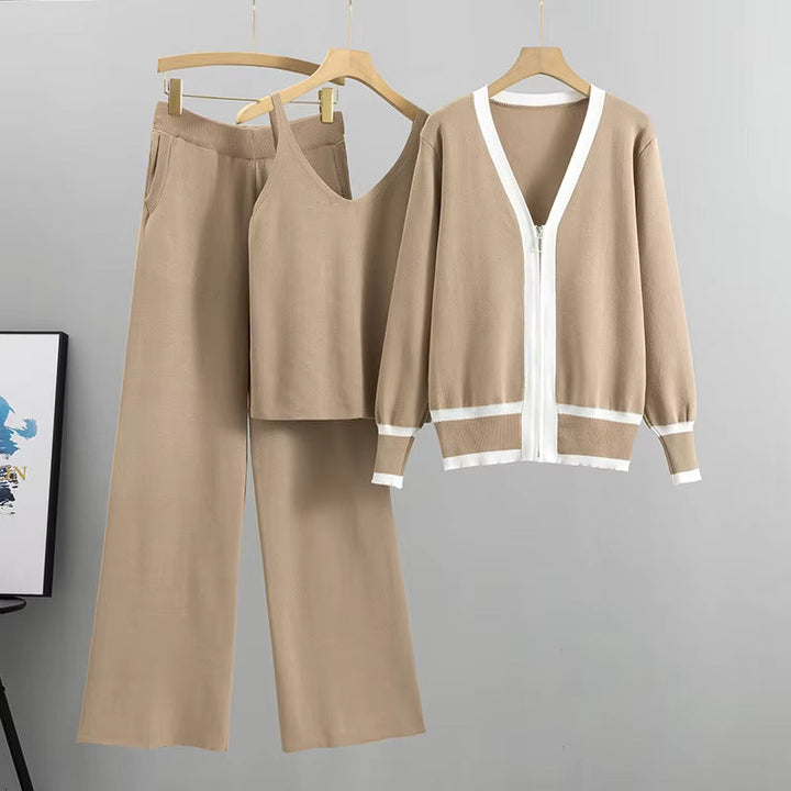 Nadia  - Chic Knitted Three Piece Ensemble