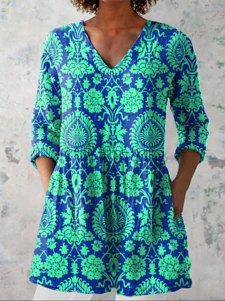 Summer Ethnic Print Tunic – Bright Style