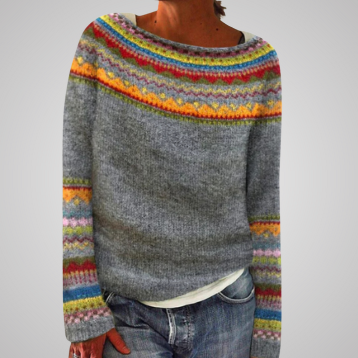 Harper - Retro Knit Sweater