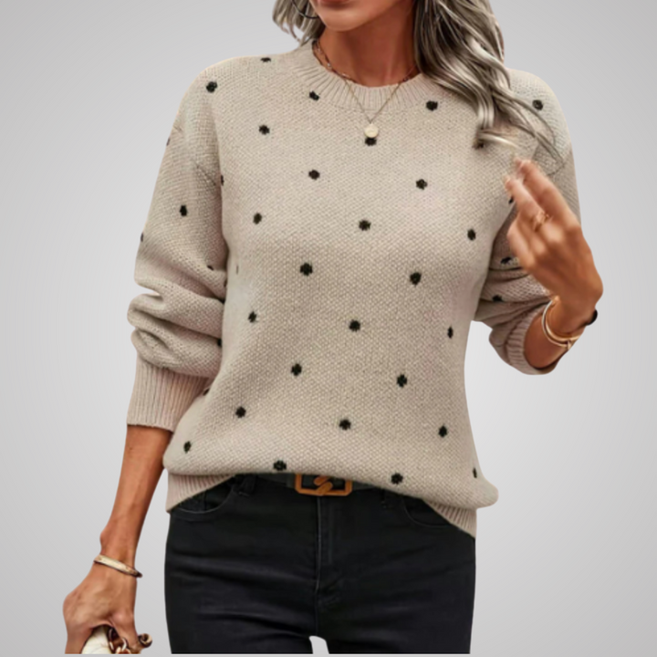 Lilah | Knitted Sweater with Dots